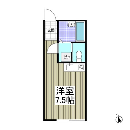 サニーグレイス国立の物件間取画像